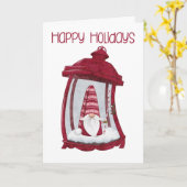 Kabouter Kerstkaart Kaart (Gele Bloem)