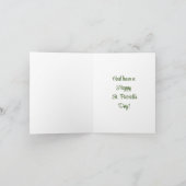 Kabouter Kerstkaart voor St. Patrick's Day Feestdagen Kaart (Binnen)