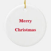 Kabouter kerstman masker kerstboomornament keramisch ornament (Achterkant)