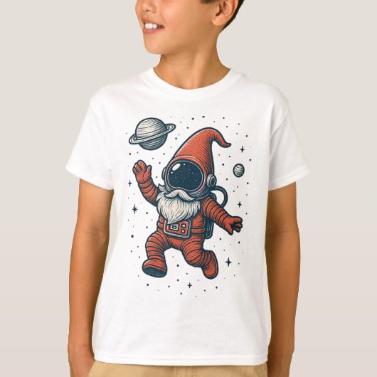 Kabouter Kerstmis Astronaut Grappige Galaxy Vakant T-shirt (Voorkant)