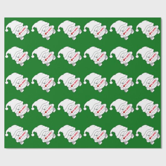 Kabouter Kerstmis Cadeaupapier (Vlak)