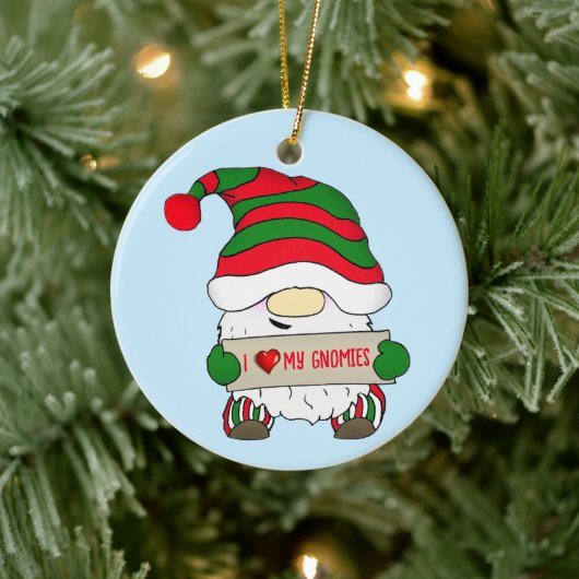 Kabouter Kerstmis Keramisch Ornament (Boom)