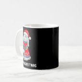 Kabouter Kerstmis Konijn Kerst Trui  Koffiemok (Voorkant links)