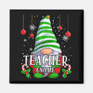 Kabouter kerstpyjama voor docenten, bijpassend voo magneet