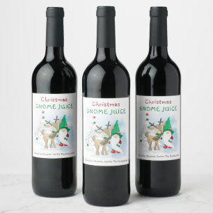 Kabouter Kerstsap Gebrouwen door Kabouters voor .. Wijn Etiket