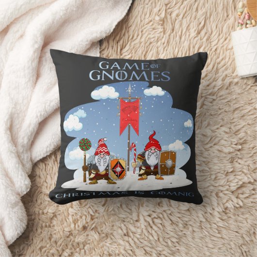 Kabouter Kerstspel komt eraan Kussen (Deken)