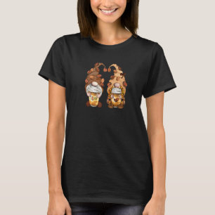 Kabouter koffie Tomte Scandinavisch cafeïne tuin G T-shirt
