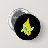 Kabouter Kop Knop Ronde Button 5,7 Cm (Voorkant /achterkant)