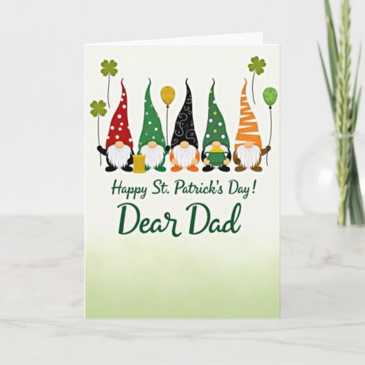 Kabouter Kraftpapier St. Patrick's Dag Kaart (Voorkant)