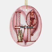 Kabouter Liefde Keramisch Ornament (Rechts)