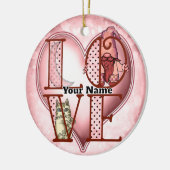 Kabouter Liefde Keramisch Ornament (Links)