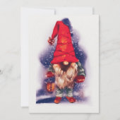 Kabouter met een Lantaarn Kerst Feestdagenkaart (Voorkant)