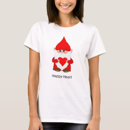 Kabouter met gelukkig hart t-shirt