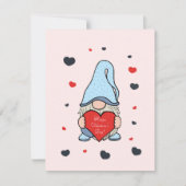 Kabouter met hart feestdagenkaart (Voorkant)