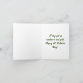 Kabouter met Regenboog Vakantiekaart Feestdagen Kaart (Binnen)