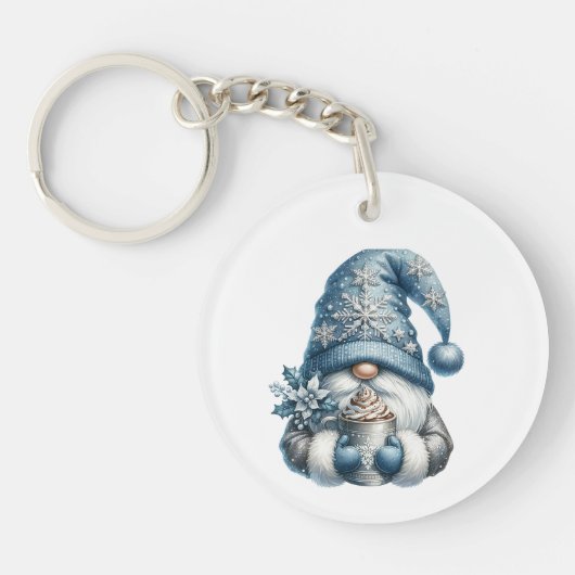 Kabouter met warme chocolade sleutelhanger (Voorkant)