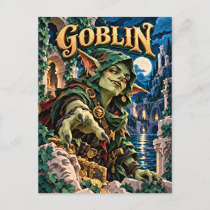 Kabouter, papier gesneden monster briefkaart