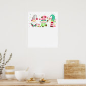 kabouter pasen, retro, vintage poster (Keuken)