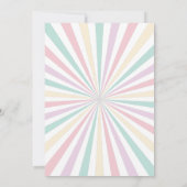 Kabouter Pastel Kleur Carnaval Circus Verjaardagsf Bedankkaart (Achterkant)