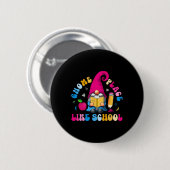 Kabouter Plaats Als School Kleurrijke Kabouter Lie Ronde Button 5,7 Cm (Voorkant /achterkant)
