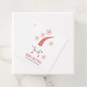 Kabouter Prettig Kerstfeest En Sneeuwvlokken Cadea Bedankjes Labels