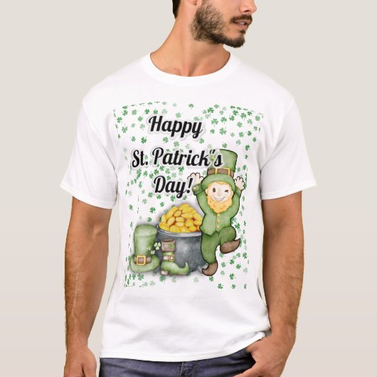 Kabouter Prettig St. Patrick's Dag T-shirt (Voorkant)