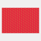 Kabouter Rendier Bellen Rood Groen Inpakpapier Vel (Voorkant 3)