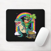 Kabouter Ridding Dinosaurus St. Patrick's Dag Jong Muismat (Met muis)