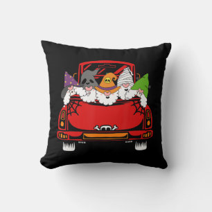 Kabouter rijdend in auto lui Halloween kostuum spo Kussen