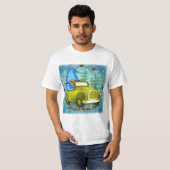 Kabouter rijdt in auto t-shirt (Voorkant volledig)