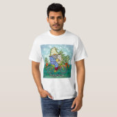 Kabouter rijdt op fiets t-shirt (Voorkant volledig)