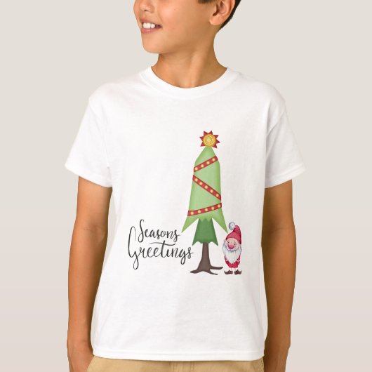 Kabouter Seizoensgroeten T-shirt (Voorkant)