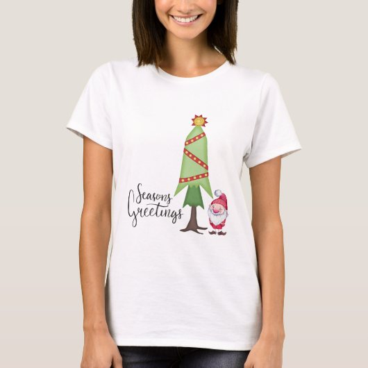 Kabouter Seizoensgroeten T-shirt (Voorkant)