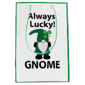 Kabouter Shamrock Geluks Kabouter St. Patrick's Da Medium Cadeauzakje (Voorkant)
