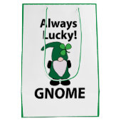 Kabouter Shamrock Geluks Kabouter St. Patrick's Da Medium Cadeauzakje (Achterkant)