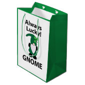 Kabouter Shamrock Geluks Kabouter St. Patrick's Da Medium Cadeauzakje (Achterkant Gekanteld)