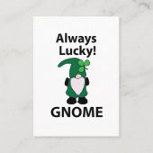 Kabouter Shamrock Geluks Kabouter St. Patrick's Da Visitekaartje (Voorkant)