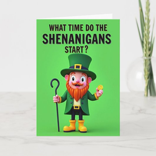 Kabouter Shenanigans Tijdkaart Kaart (Voorkant)