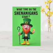 Kabouter Shenanigans Tijdkaart Kaart (Gele Bloem)