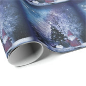 Kabouter Sinterklaas en Kerstboom Cadeaupapier (Rol Hoek)