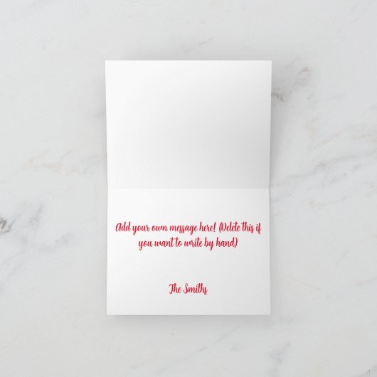 Kabouter Sinterklaas Feestdagen Kaart (Binnen)