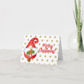 Kabouter Sinterklaas Feestdagen Kaart (Voorkant)