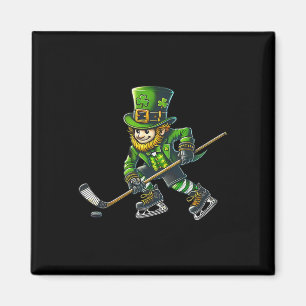 Kabouter speelt hockey St. Patrick's Day sport me Magneet