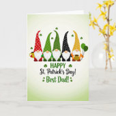 Kabouter St. Patrick Beste Vader Kaart (Gele Bloem)