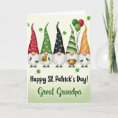 Kabouter St. Patrick Dag Oud-oudopa Kaart (Voorkant)