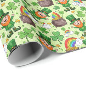 kabouter St. Patrick's Cadeaupapier (Rol Hoek)