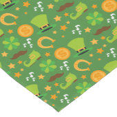 kabouter St Patrick's dag shamrock gewoonte Korte Tafelloper (Hoek)