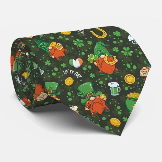 Kabouter St. Patrick's Dag Stropdas (Opgerold)