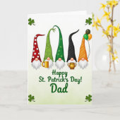 Kabouter St. Patrick's Dag Vader Kaart (Gele Bloem)