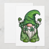 Kabouter St. Patrick's Day Feestdagenkaart (Voorkant / Achterkant)